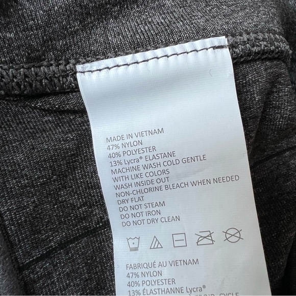 NWT prAna Transform 7/8 Leggings in Charcoal Stripe, XS - Picture 9 of 13